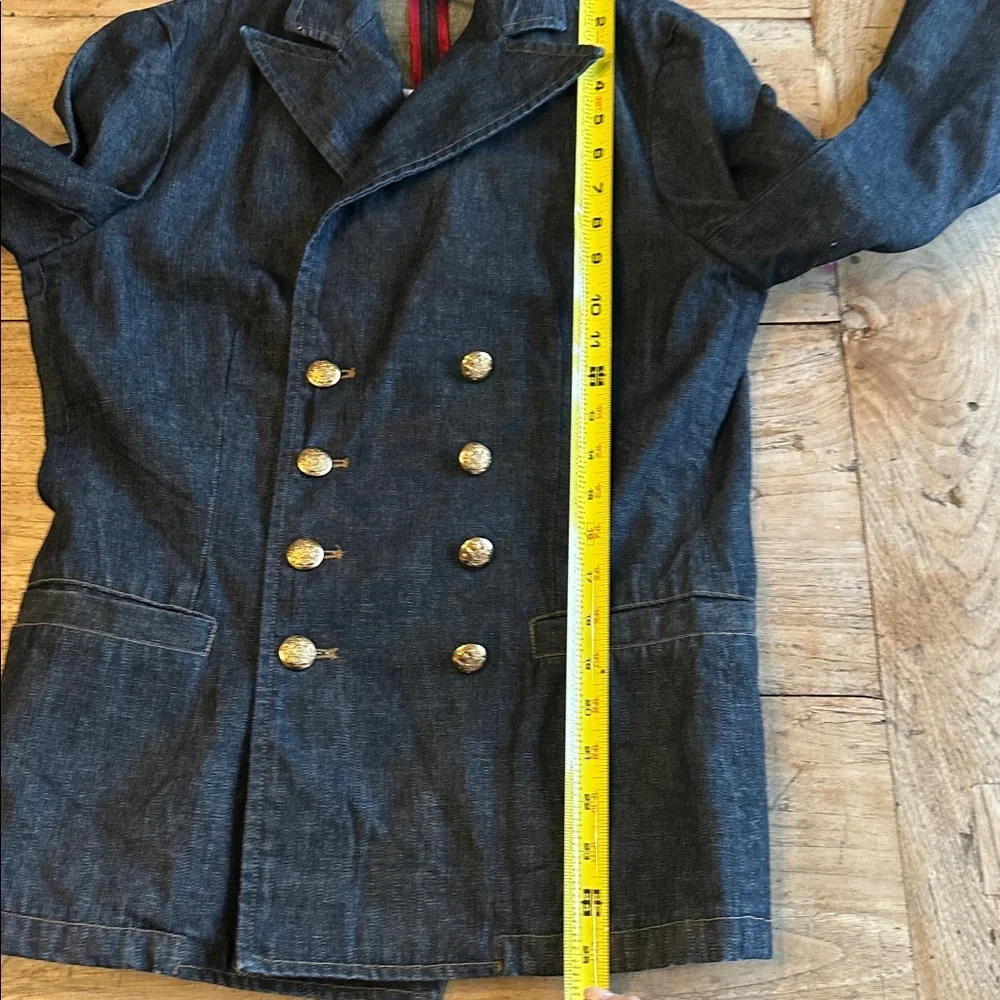 Vintage Lauren Jeans Co. Denim Blazer – Double-Breasted | Size Medium - Picture 10 of 14